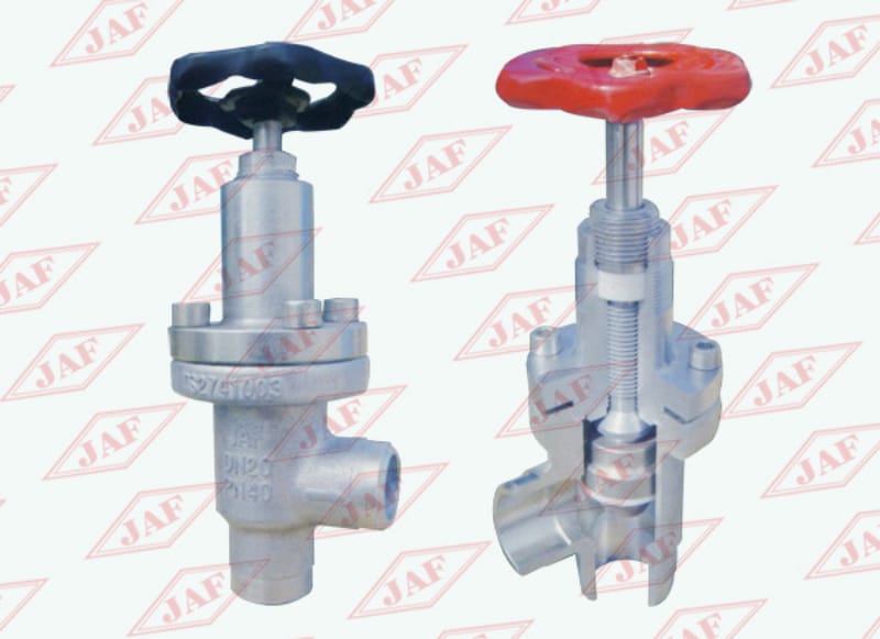 對焊直角截止閥J64F（B）-25(40）、對焊直角節流閥L61F(B)-25(40）